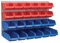 Faithfull FAIPAN24 24 Plastic Storage Bins with Metal Wall Panel, 12.0 cm*65.6 cm*39.8 cm