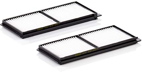 MANN-FILTER CU 23 001-2 Innenraumfilter/Kabinenluftfilter (2er Set) - für Pkw + Transporter