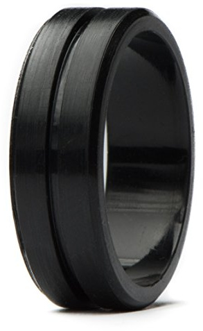 Unii Silicone Wedding Rings | Safety Rubber Wedding Rings | Athletic Ring for Active Men | 7mm Wide Thin Groove Ring | Best Alternative for Work, Mechanics, Sports,
