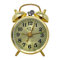 Starlet24 10cm Retro Uhr Aufziehwecker Glockenwecker Nostalgie Retro Doppelglocken Wecker goldfarben (#867)