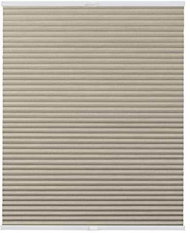 Lichtblick Wabenplissee Klemmfix, ohne Bohren, verspannt, Verdunklung - Beige 65 cm x 130 cm (B x L)