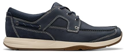 Clarks Sailview Lace Mens Navy Nubuck, 9