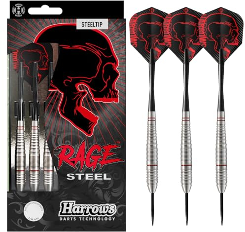 Harrows Rage Tungsten Style Darts | Softdarts-Set mit Tragetasche | 18 und 20| Enthält Speedline-Schäfte und 100-Mikron-Rage-Flights
