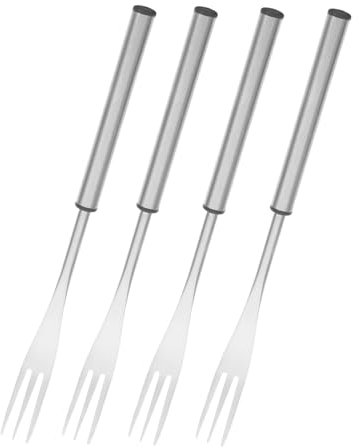 Alipis 4 Piezas Tenedores de Fondue Resistentes Calor Inoxidable Queso y Chocolate Utensilios Versátiles Reuniones Familiares Camping y Uso Fiestas