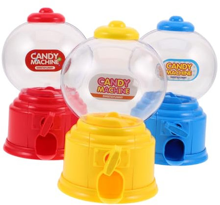 Mini Máquina de Dulces de Plástico, 3 Piezas, para Niños