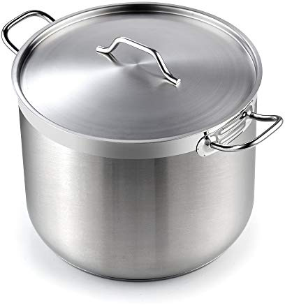 Cooks Standard 02616 Professional Grade Lid 30 Quart Stainless Steel Stockpot, Silver