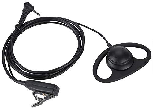Bewinner Ecouteur,Oreillette De Type D à Fiche De 2,5 Mm Conçue pour Les Radios avec Microphone Et Bouton Ptt Adaptés pour Les Activités De Sécurité,Les Gardes du Corps Et Autres