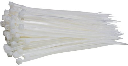 1000 Stück Kabelbinder weiss 100 mm x 2,5 mm Handwerker Qualität cable ties kurz 8,1kg Zugkraft