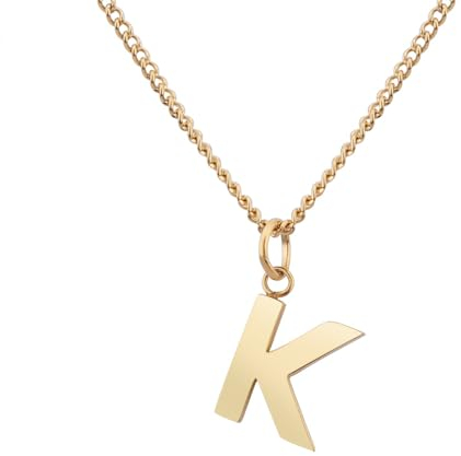 GD GOOD.designs Halskette mit Buchstaben Anhänger K Karina Kristin Konstanze Kordula Kai Karin Kate Katharina Katja Katrin Kea Kerstin Kim Karl - Valentinstag-Geschenk für Sie und Ihn