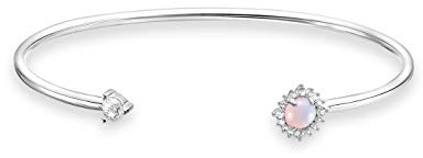 THOMAS SABO Armreif Pfeil opalfarbener Stein 925 Sterlingsilber AR107-166-7