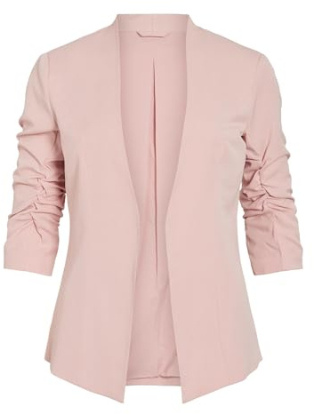Vila VIHER New Noos 14039434 Blazer 3/4 pour Femme, Rose Brumeux, Taille XL, Misty Rose., XL