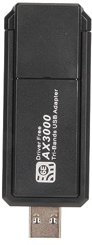 WiFi 6E USB nätverksadapter, USB 3.0 WiFi kort, 2,4G 5G 6G 3 band 3000Mbps USB nätverkskort 802.11ax WiFi6E nätverksadapter för Windows 10 11