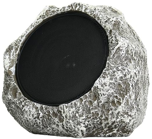 Peosaard Altoparlanti da roccia all'aperto 9x7x7 '' Affermati altoparlanti wireless a energia solare/USB ricaricabili per i parchi ville patios da giardino campeggio, impermeabile