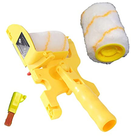 Jufjsfy Coupe nette Couleur Coupe-bordure Rouleau Brosse Mur Plafonds Porte Peintre Rouleau Pinceau Peinture Outils pour Mur Plafonds Portes