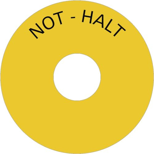 Dreifke® Schild NOT-HALT, Folie, Ø 75 mm