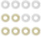 Piriuuo 12 Stück Akupressur Ring Set, Finger Massage Ring Stachelige Sensorische Fingerringe Massageringe für Finger Förderung Durchblutung Anti Stress Acupressur Ringe für Jugendliche, Erwachsene