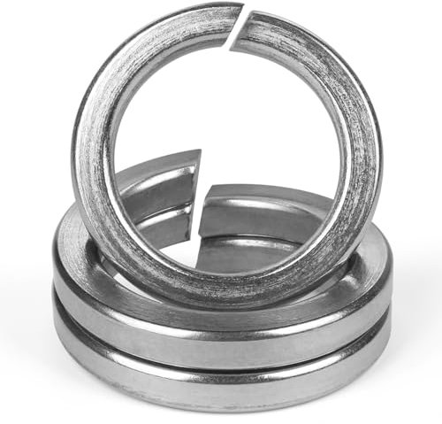 FOMGIIN Rondelles de Sécurité Fendues en Acier Inoxydable M10, 10 Pièces Rondelle Autobloquante Rondelles Ressort Inox 304, Rondelle de Blocage Frein Ressort Grower, pour Vis Ecrou Boulon