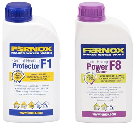 LavaTap – Fernox F1 Inhibitor F8 Central Heating Cleaner – Radiator Cleaner & Central Heating Inhibitor – Radiator Rust Remover – Radiator Inhibitor for Central Heating and Radiator Flush