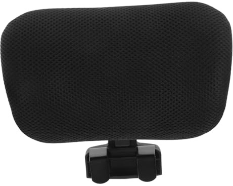 TOPBATHY Cuscino Poggiatesta Sedia Ufficio Regolabile Altezza con Clip Supporto Ergonomico per Accessorio per Poltrone da Computer e Scrivania Nero