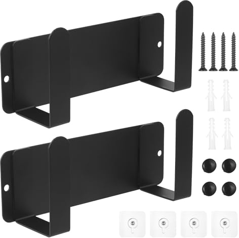 Heozhuyi 2 Pcs Organizador Tapas Ollas, Organizador Ollas y Sartenes, Soporte Tapas Ollass, Almacenamiento Organización de Cocina, Organizadores de Armarios, Instalación con Tornillos o sin Taladros