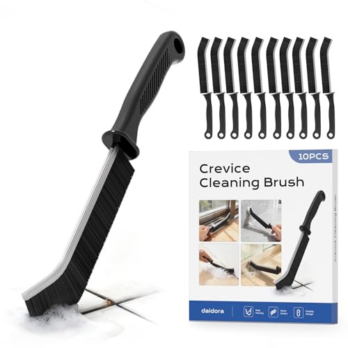 10 Cepillo Juntas Limpieza Hogar, Cepillo Limpieza Ducha, Ideal para Baño, Cocina, Aseo, Lavabo, Ducha, Suelo, Ventanas y Desagües