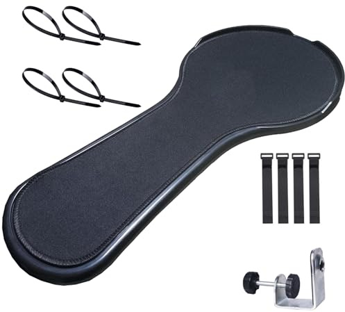 Elnwnnkc Accoudoir De Tapis Souris pour Chaise Bureau Plate-Forme Table Ergonomique Et Fixation Barrière Sécurisée Plate-Forme Souris Antidérapante avec Déflecteur