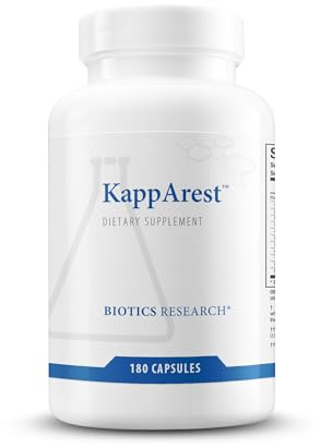 BIOTICS RESEARCH KappArest™ Turmeric Capsules Supplement - Curcuma Curcumin, Boswellia, Propolis, Ginger, 1150mg/Svg, Supporting Ease, Comfort & Non-Swelling, Antioxidant High Absorption 180 Capsules