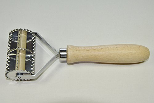 Art.18 Tagliapasta Dentato 8 Quadri al Giro, Acciaio Inossidabile, Marrone