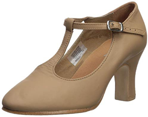 Bloch Dance Women's Chord T-Bar Strap 3 Athletic Shoe, tan, 8 Medium US