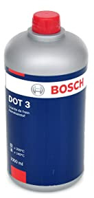 Bosch DOT 3 Liquide de Frein Bosch 1 L - Pour Véhicules Fabriqués Avant 2000 - Non Recommandé pour Freins ABS et ESP