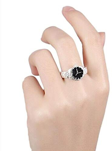 Holibanna Ringuhr Paare Fingerringe Hochzeit Valentinstag Schmuck Geschenk für Männer Frauen Größe 9