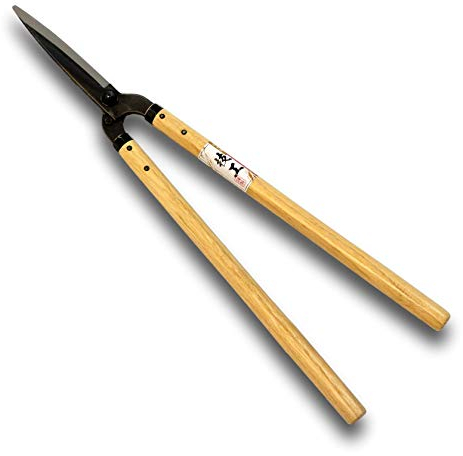 KAKURI Japanese Hedge Shears for Gardening 27, Professional Hadge Clippers for Trimming Bush and Border, Heavy Duty Long Handle, Made in Japan