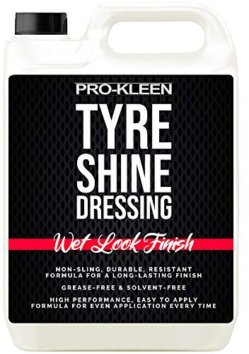 Pro-Kleen Tyre Shine Dressing - Wet Look Non-Sling & Solvent Free Formula - Tyre Protector Easy to Use Formula (5 Litres)