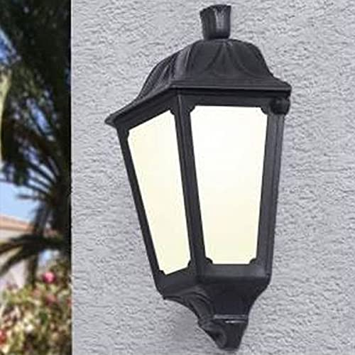 B·LED BARCELONA LED BarcelonaLED Fumagalli Applique da parete esterno IP55 Lanterna in resina stile rustico classico con attacco E27 per terrazza porta giardino
