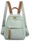 FUNSEED Mini-Rucksack für Damen, lässig, leicht, Oxford-Stoff, Schultertasche für den täglichen Gebrauch, Grün , Small, modisch