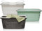 Hausfelder Wäschekorb 58x37x25cm – Wäschekörbe 3er Set - Stabil & Stapelbar - Wäschesammler mit Henkeln & Griffen 35 l (Farbmix, 3 Körbe)