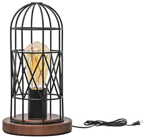 BCATTAW E26 Lampada da Tavolo da scrivania Vintage Edison con Lampada Antica Antica a Vapore in Metallo per Soggiorno Camera da Letto