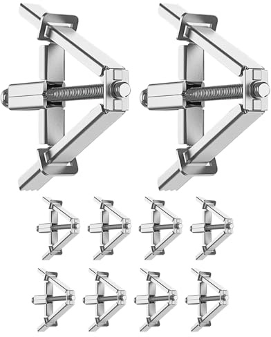 Niesel Dispositivo di riparazione a incasso nascosto | 10 pezzi inserto per presa elettrica – riparazione tipo 86/118 scatola da incasso per progetti di costruzione, montaggio artigiani