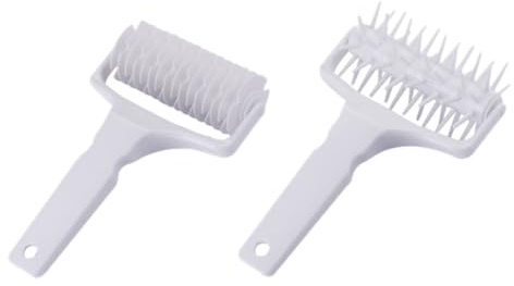 SAFIGLE 2 pezzi Rullo per Pizza in PP Leggero Strumento Pratico per Impasto senza Bolle Facile da Pulire e Usare in Cucina