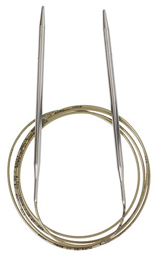 Addi Aguja de Tejer Circular de 150 cm, 4,5 mm, Color Plateado