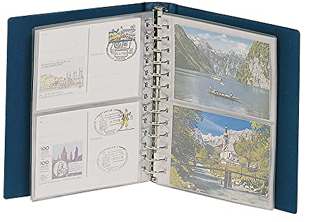 LINDNER Das Original Album Classic pour Cartes Postales - Bleu