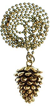 Miniblings Pino os os Collar - joyería Hecha a Mano de Manera I Colgantelongitud de Cadena: 80cm - Pinas de Bronce