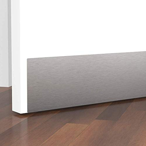 Kick Plate Brushed Stainless Steel Door Protection (Stainless Steel Countersunk Screw Fitting, 750 x 150mm)