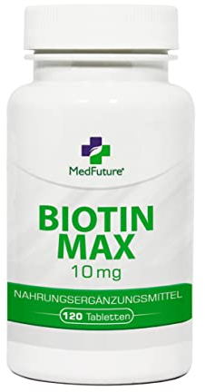 Biotin 10000 mcg – 120 Tabletten – Hochdosiertes Vitamin B7 für Haare, Haut & Nägel – Biotin Tabletten – Laborgeprüft – Biotin hochdosiert 10 mg