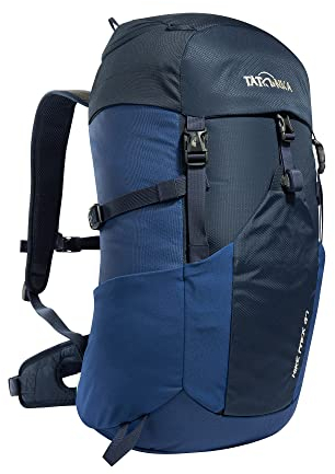 Tatonka Wanderrucksack Hike Pack 27 l mit Rückenbelüftung und Regenschutz - Leichter, bequemer Rucksack zum Wandern für Damen und Herren - PFC-frei - 27 Liter (navy/darker blue)