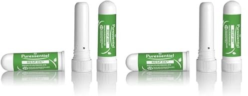 Puressentiel - Resp OK - Inhaleur Respiratoire - Aux 19 huiles essentielles bio - Menthol et camphre naturels - Aide à respirer plus librement - 1 ml (Lot de 2)