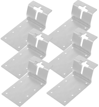 UKCOCO 6pièces Supports De Montage Pour Poteaux t Kit De Fixation Pour Clôture Accessoire De Stabilisation Pour Poteaux Verticaux Pour Jardins Et Structures Extérieures