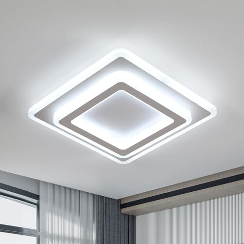 Goeco Lámpara de Techo LED Interior 44W 4950LM 6500K, Blanco 30CM