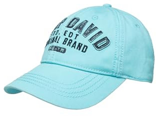 Camp David Herren Base Cap mit Logo Artwork Fresh Aqua, None