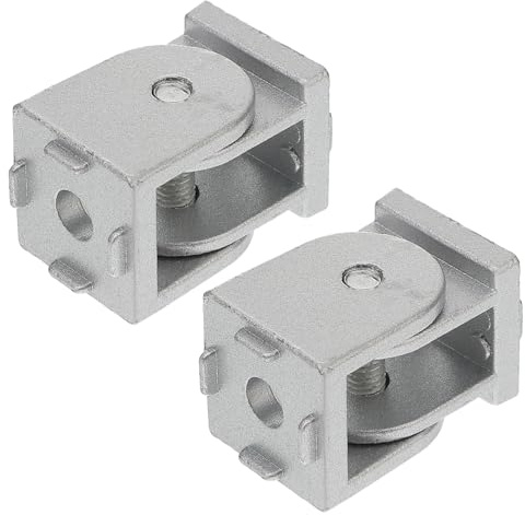 POPETPOP 2 pièces Connecteur Pivotant Alliage de Zinc Articulation Flexible pour Profilé Aluminium Joint Métallique et Facile à Installer